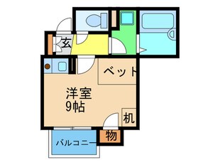 icube阿波座の物件間取画像